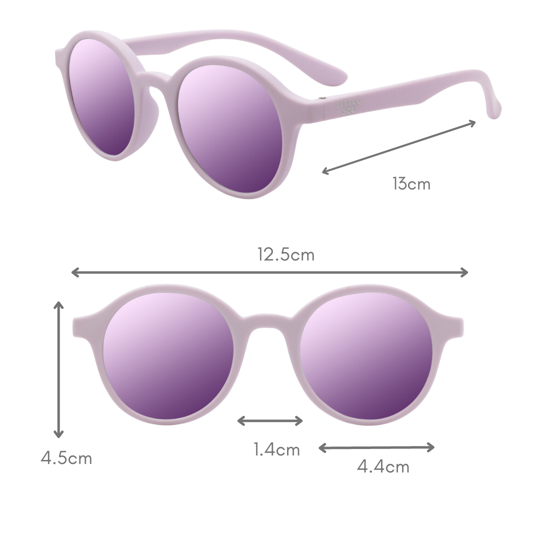 Cleo - Purple Mirrored Kids Sunglasses